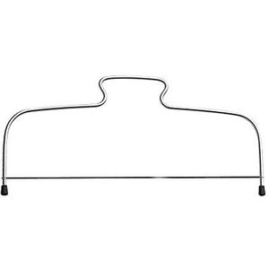 Original Kaiser Classic Taartsnijder 39,5 x 20,5 cm, taartsnijder, taartbodemsnijder met in hoogte verstelbare snijdraad, roestvrij staal, rubberen voeten, grijs, 1 stuks