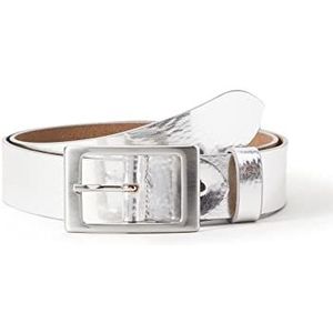 MGM Dolce Grote riem, zilver (1), 75 cm (maat fabrikant: 75) dames, zilver.