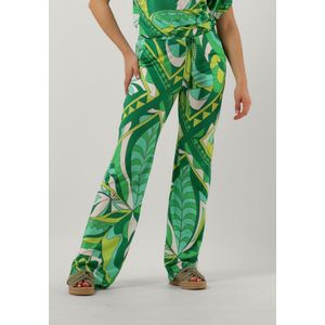 Ana Alcazar - Wijde Broek - Groen - 100% Polyester