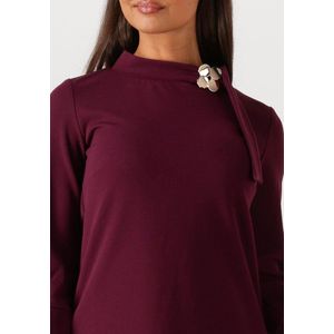 Ana Alcazar Dress Neck Clasp Dames - Jurk - Bordeaux - Maat 34