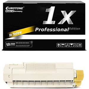 EuroPro XXL Yellow Toner compatibel voor OKI C532 C542 MC563 MC573 vervangt 46490605 46490401 för ca. 6.000 sidor