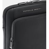 PORSCHE DESIGN Leren Schoudertas Roadster Shoulderbag Black Zwart