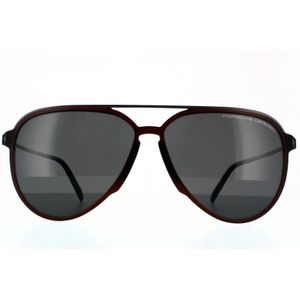 Porsche Design Zonnebril P8912 B Bruin grijs Grijs Polarisatie AR | Sunglasses