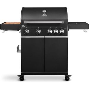 Burnhard Gas BBQ Big FRED Deluxe - 4 Branders - Incl. Keramische Infraroodbrander & Afdekhoes - Black Series