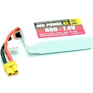 Red Power - LiPo Accupack - 7.4 V - 800 mAh - 25 C - Softcase