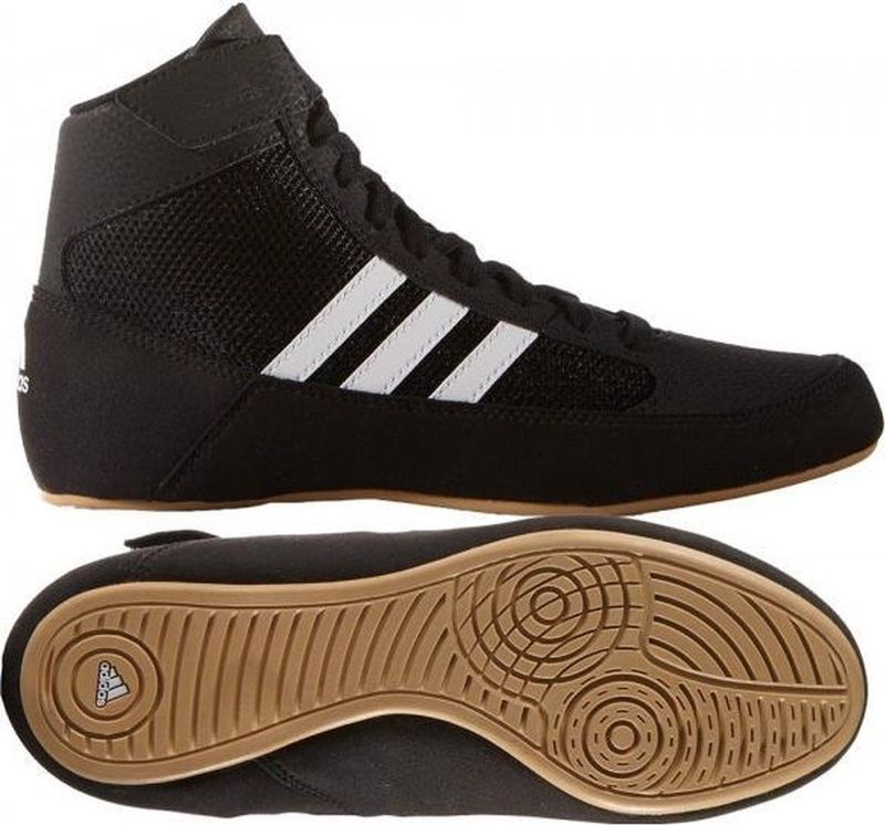 Adidas - Havoc (HVC) II - Worstelschoen - Zwart - Synthetisch - Klittenbandsluiting