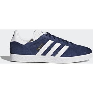 Adidas, Klieke Gazelle Sneakers Marineblauw/Wit Blauw, Heren, Maat:38 2/3 EU