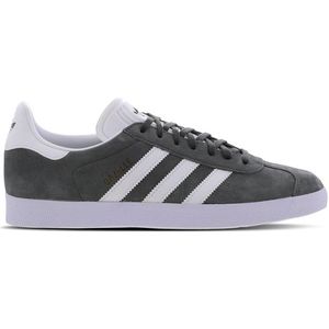 adidas Originals Gazelle - Dark Grey Heather / White / Gold Metallic- Dames, Dark Grey Heather / White / Gold Metallic