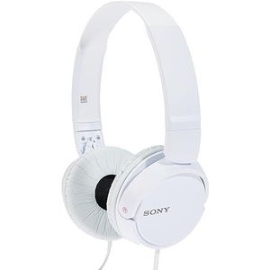 Sony Mdr-Zx110/Wc(Ae) Opvouwbare Instapkoptelefoon Met Uitstekend Geluid (30 Mm Driver), Wit