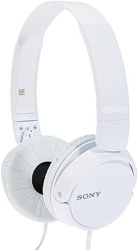 Sony Mdr-Zx110/Wc(Ae) Opvouwbare Instapkoptelefoon Met Uitstekend Geluid (30 Mm Driver), Wit