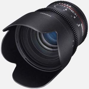 Samyang 50 mm T1.5 VDSLR AS UMC SLR standaard lens - lenzen en filter voor camera's (SLR, 9/6, standaard lens, 0,45 m, Sony E, 1,5-22)