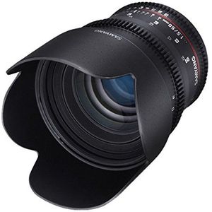 Samyang 50 mm T1.5 VDSLR AS UMC SLR standaard lens - lenzen en filter voor camera (SLR, 9/6, standaard lens, 0,45 m, Micro Four Thirds, 1,5-22)