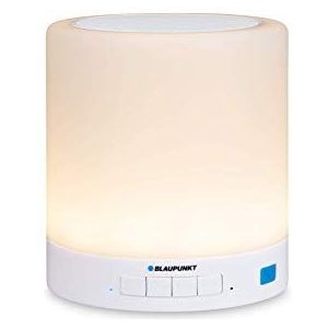 BLAUPUNKT BTL 100 Bluetooth-luidspreker met led-sfeerlicht voor draadloze streaming, tv, pc/mobiele telefoon, wit