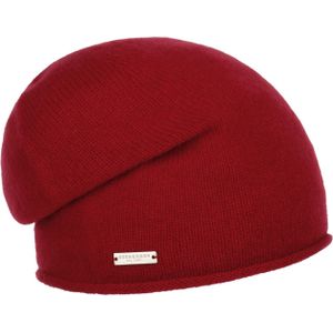 Kasjmier Beanie met Rolrand by Seeberger Gebreide mutsen