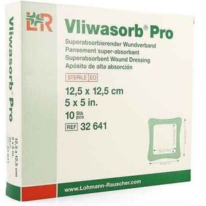 Lohmann & Rauscher - Vliwasorb Pro - Verband - 12,5X12,5Cm - 10 Stuks