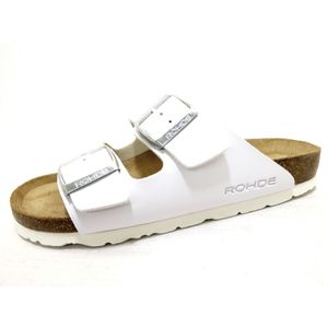 Rohde - Alba - Slipper - Wit - Synthetisch - Rubber Zool