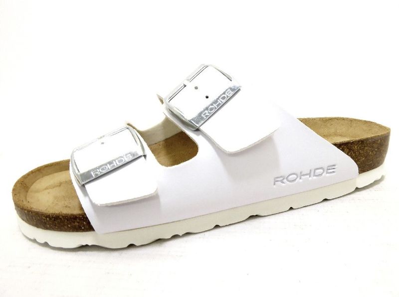 Rohde - Alba - Slipper - Wit - Synthetisch - Rubber Zool