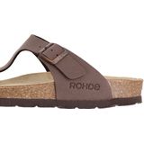Rohde - Alba - Slipper - Mocca - Synthetisch - Verstelbare Gespsluiting