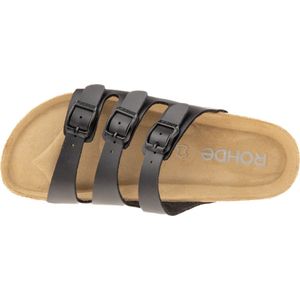 Rohde - Alba - Damesslipper - Zwart - Synthetisch - Antislipzool