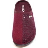 Rohde - 6550 Bari - Pantoffel - Weinrot - Textiel - Rubber
