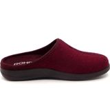 Rohde - 6550 Bari - Pantoffel - Weinrot - Textiel - Rubber