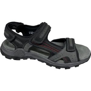 Rohde - Sandaal - Zwart - Leer en Nubuck - Verstelbaar met Klittenband