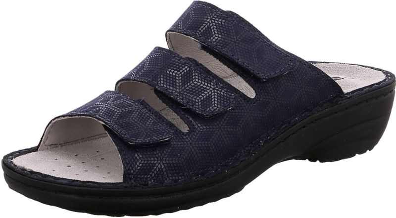 Rohde - Cremona - Slipper - Blauw - Nubuckleer - Verstelbare Banden