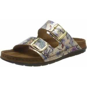 Rohde ALBA dames, vrouwen, slippers, slippers, sandalen, zomerschoenen, vrijetijdsschoenen, Goud 29, 36 EU