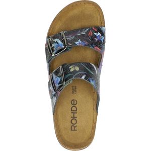 Rohde Rodigo Pantoletten voor dames, zwart, 40 EU