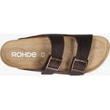 Rohde - Slipper - Bruin - Ergonomisch Voetbed - 2 Gespen
