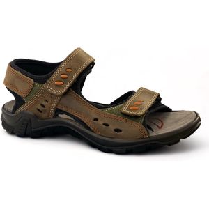 ROHDE - Wandelsandalen - Bruin/Groen - Nubuck Leer - Velcro Sluiting