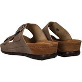 Rohde - 5856 Rodigo - Slipper - Beige - Nubuk Leer - Rubber Zool
