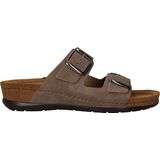 Rohde - 5856 Rodigo - Slipper - Beige - Nubuk Leer - Rubber Zool
