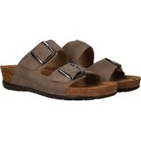 Rohde - 5856 Rodigo - Slipper - Beige - Nubuk Leer - Rubber Zool