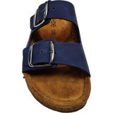 Rohde - 5856 Rodigo - Slipper - Blauw - Nubuk Leer - Rubber Zool