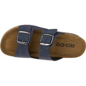 Rohde - 5856 Rodigo - Slipper - Blauw - Nubuk Leer - Rubber Zool