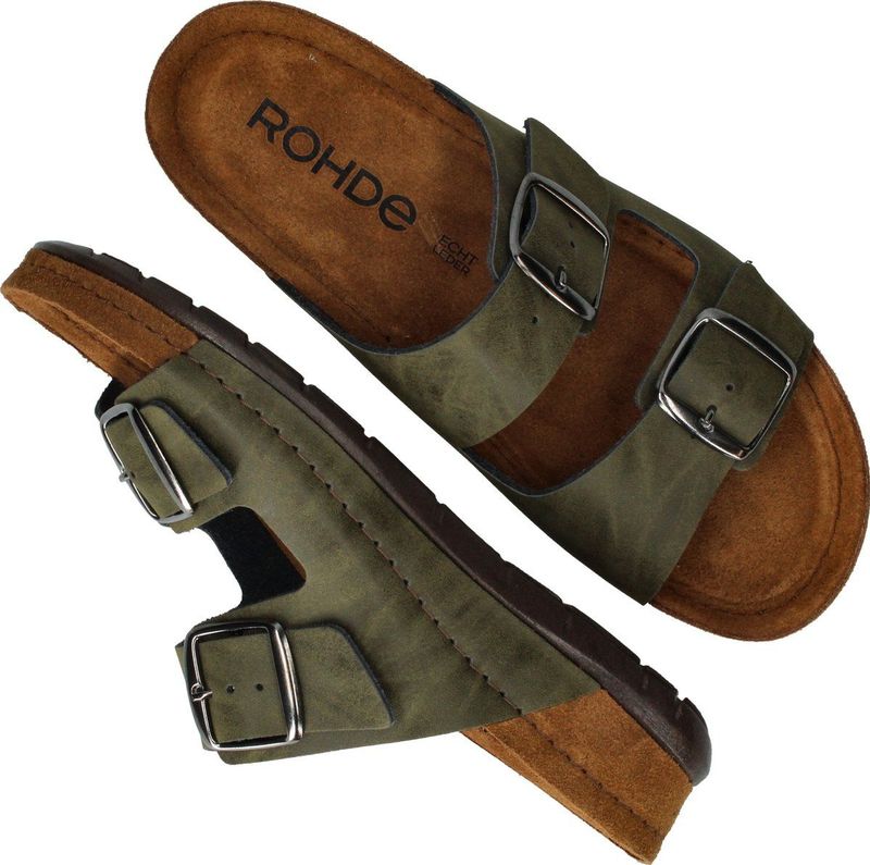 Rohde - Rodigo - Slipper - Olive - Nubuck Leer