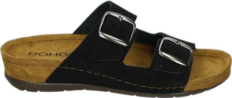 Rohde 5856 - Dames slippers - Kleur: Zwart