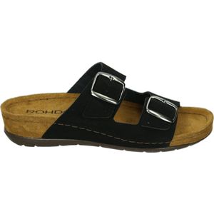 Rohde 5856 - Dames slippers - Kleur: Zwart - Maat: 42