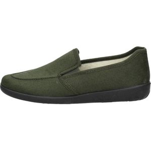 Rohde - 2224 Ballerup - Pantoffel - Olive - Microvelour - Scheerwol