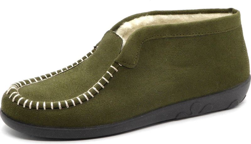 Rohde Dames Pantoffel - Slopper 2236-61 Olijfgroen - Maat 42