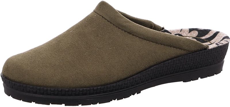 Rohde - Neustadt-D - Pantoffel - Olive - Microvelour - Rubber