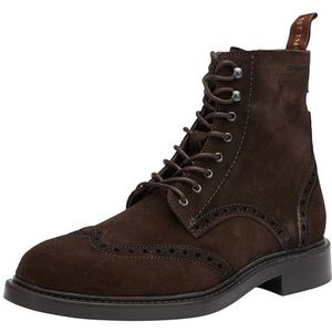 GANT FOOTWEAR Millbro enkellaarsjes voor heren, donkerbruin, 44 EU