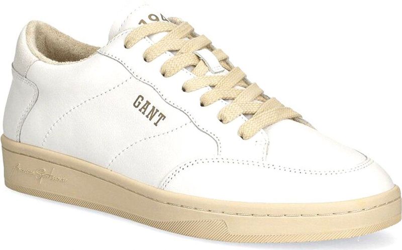 Gant - Prepus - Sneaker - Wit - Leer - Textiel Binnenmateriaal