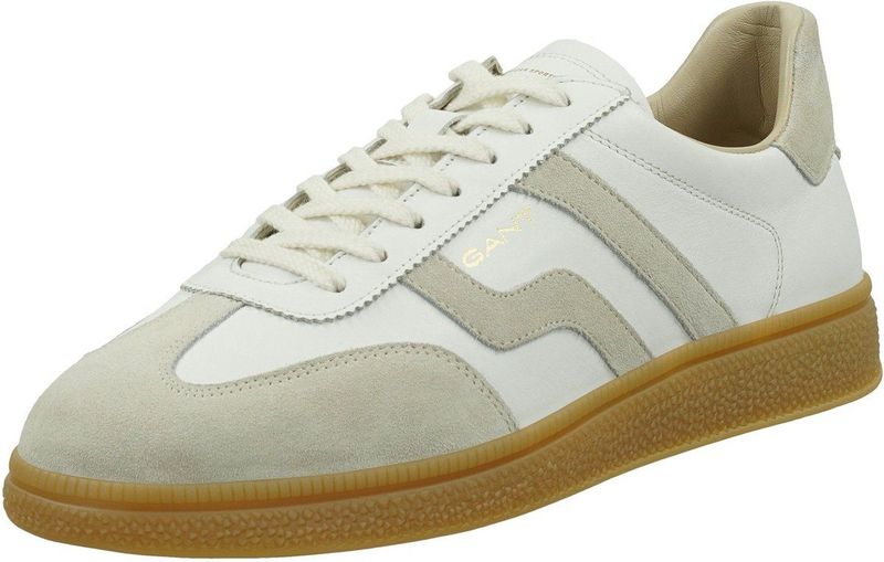Gant 870633861 Schoenen Wit - Leren Bovenwerk - Suède Details - Rubberen Zolen