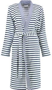 Cawö - 6595 - Badjas - Donkerblauw - 100% Katoen - Licht Velours Kwaliteit