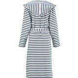 Cawö - 6596 - Badjas - Donkerblauw - Capuchon - Dames