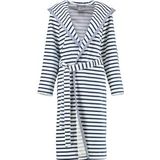 Cawö - 6596 - Badjas - Donkerblauw - Capuchon - Dames