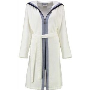 Cawö - 6598 - Badjas - Wit - 100% Katoen - Met Capuchon