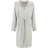 Cawö - 6416 - Badjas - Lichtroze - 100% Velours Katoen, Ritssluiting, 2 Zakken, Wasbaar op 60 Graden